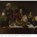 The Supper at Emmaus  1601, Michelangelo Merisi da Caravaggio