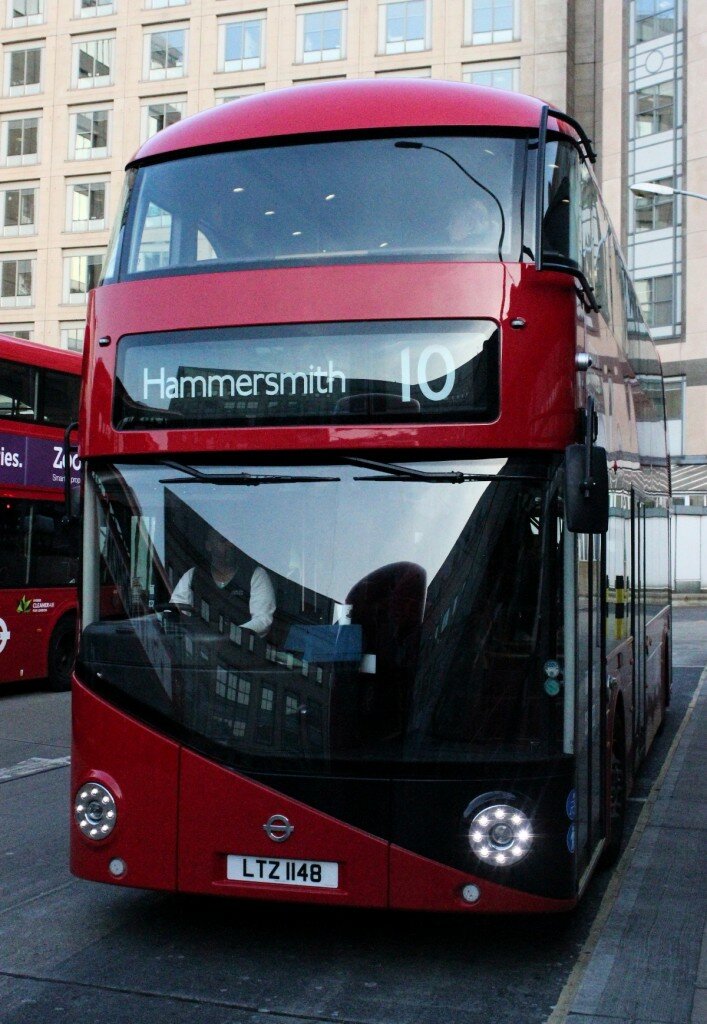 Routemaster novo - Mapa de Londres