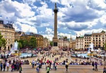 Imagens de Londres: Trafalgar Square