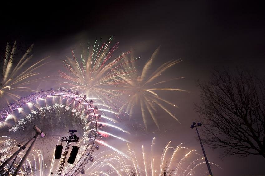 Ano novo em Londres