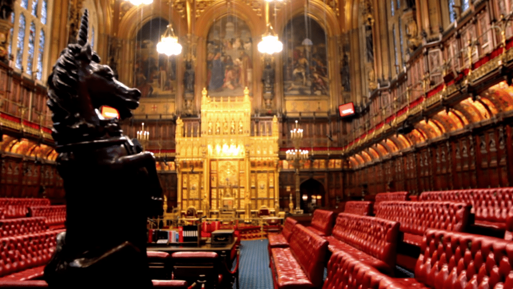 Câmara dos Lordes - Mapa de Londres