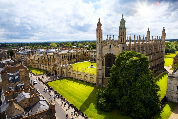 Universidade de Cambridge, na Inglaterra