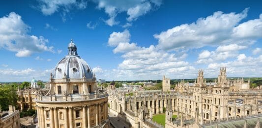 Universidade de Oxford, na Inglaterra